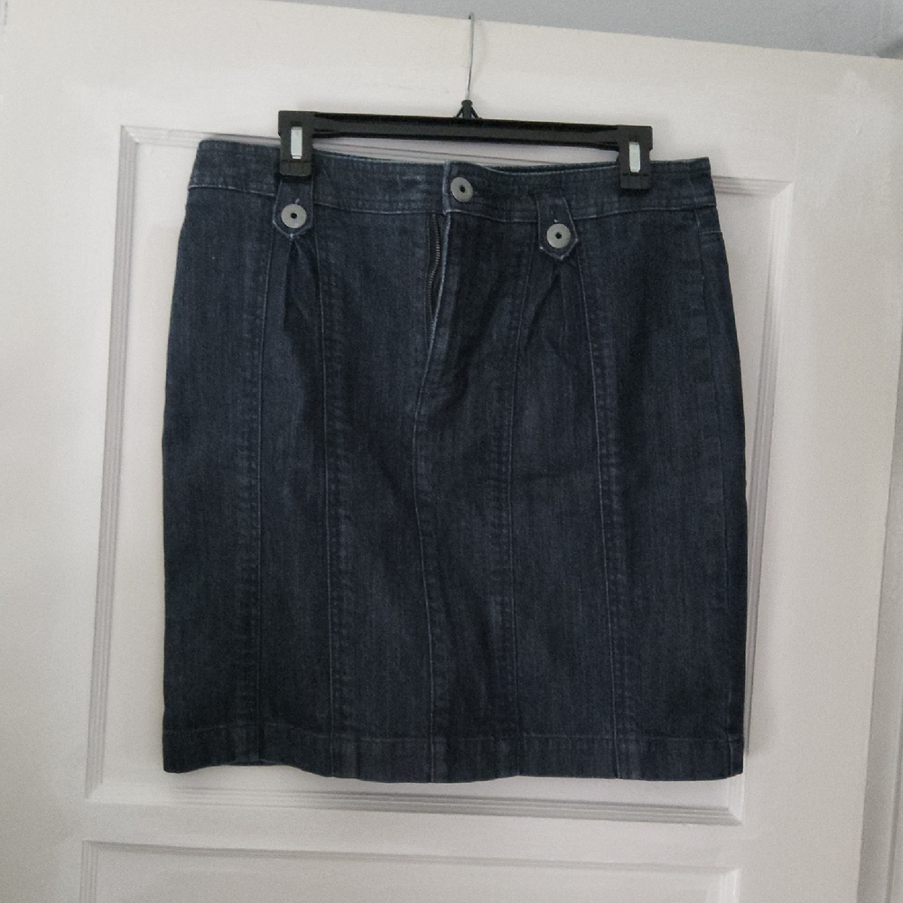 ANTHRO Denim Skirt in Classic Blue